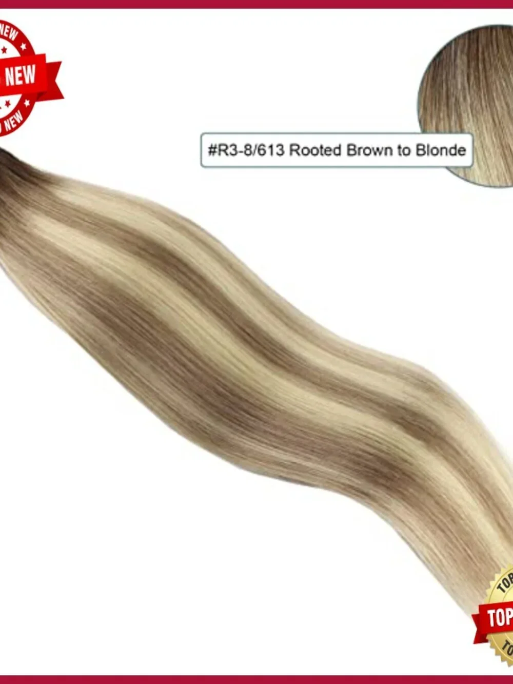 20 Inch Human Hair Tape Extensions 50 Gram 20 Pieces Seamless Weft